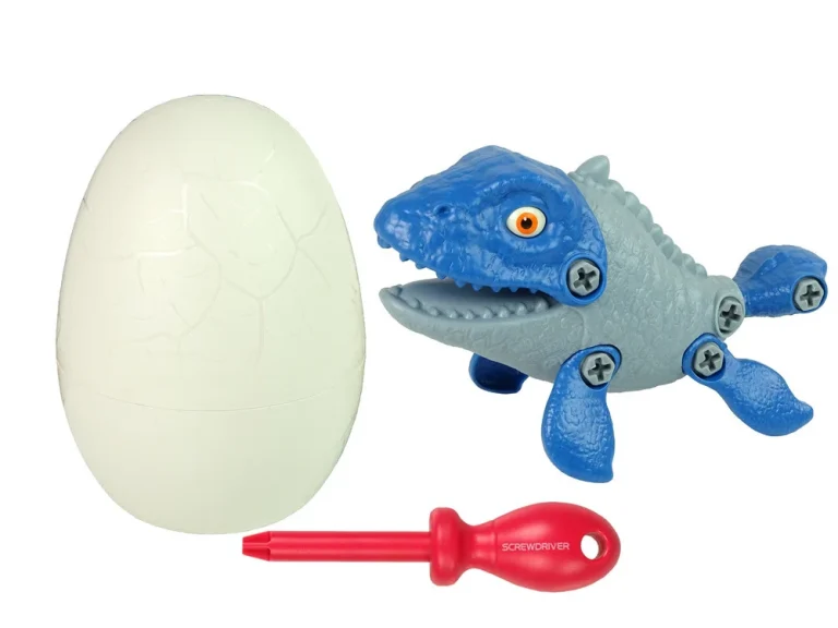 Diy Set Mozasaur S Jajetom I Odvijačem Plavi 5