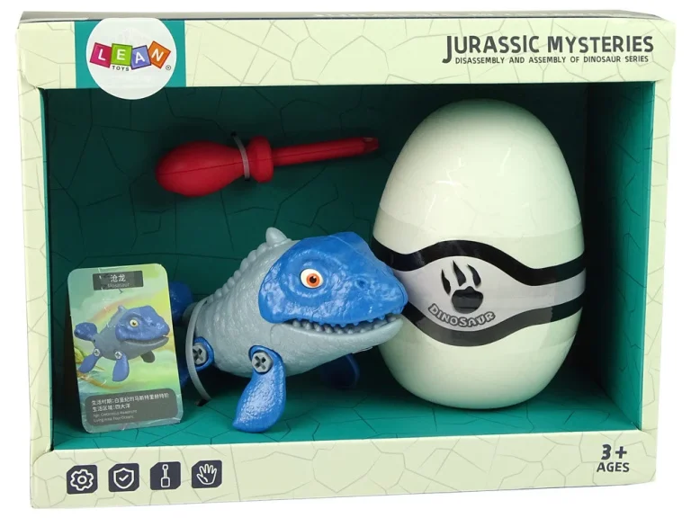Diy Set Mozasaur S Jajetom I Odvijačem Plavi 6