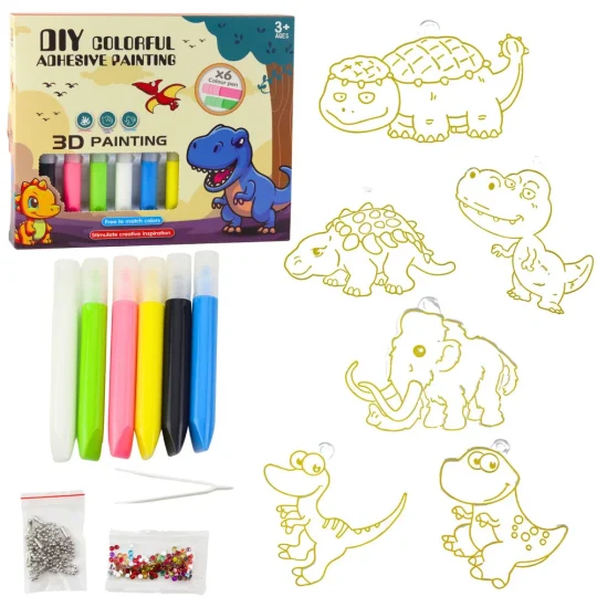 Diy Set Privjesaka Vitraj Dinosauri, 6 Kom 1