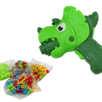 Diy Set Slagalica S Koferom Stolom, Dinosaur, 249 Dijelova, Bijelo Zelena 3