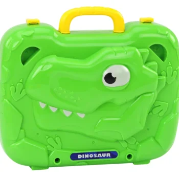 Diy Set Slagalica S Koferom Stolom, Dinosaur, 249 Dijelova, Bijelo Zelena 4