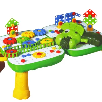 Diy Set Slagalica S Koferom Stolom, Dinosaur, 249 Dijelova, Bijelo Zelena 5
