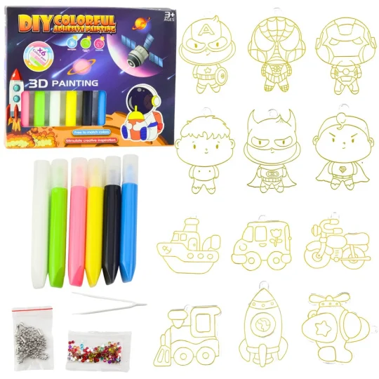 Diy Set Za Slikanje Svemirskih Privjesaka, 12 Kom 1