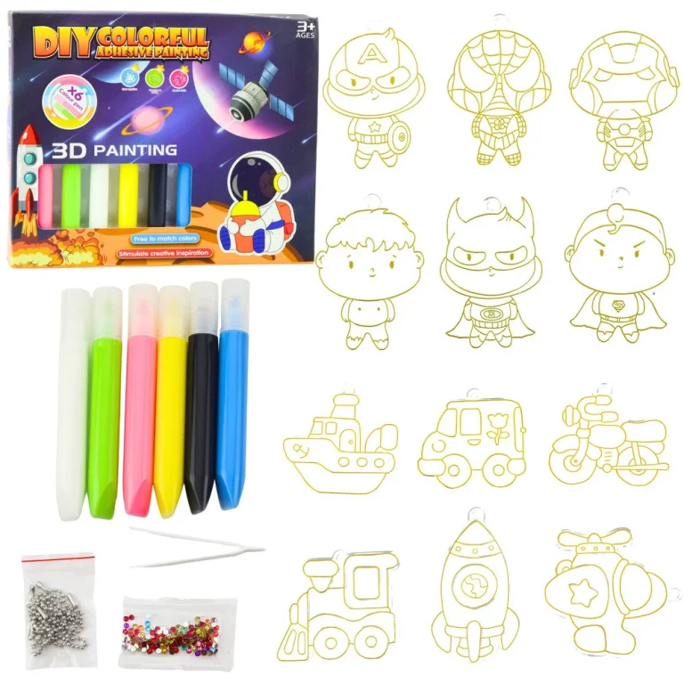Diy Set Za Slikanje Svemirskih Privjesaka, 12 Kom 1
