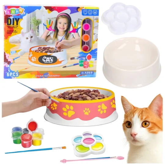 Diy Set Za Slikanje Zdjele Za Mačku, 6 Komada 1