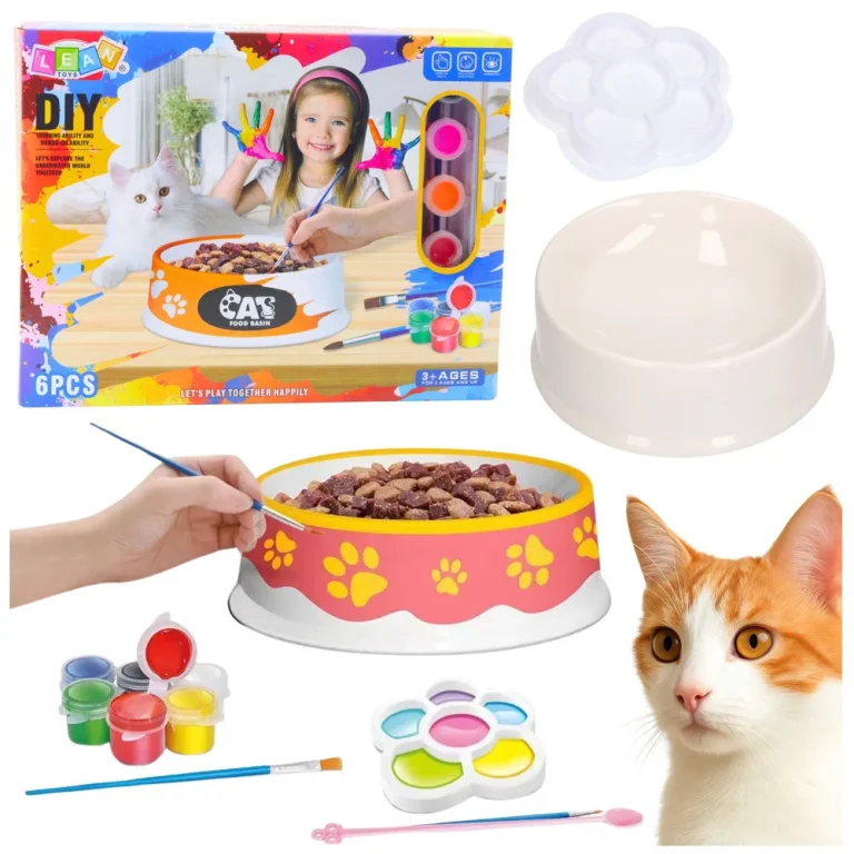 Diy Set Za Slikanje Zdjele Za Mačku, 6 Komada 1