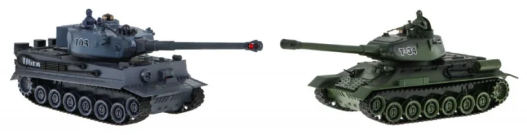 Daljinski Upravljana 2 Tenka T 34 Protiv Tigera Za Djecu 3+ Modeli Za Pucanje + Velika Tenkovska 2