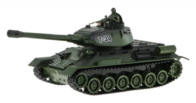 Daljinski Upravljana 2 Tenka T 34 Protiv Tigera Za Djecu 3+ Modeli Za Pucanje + Velika Tenkovska 4