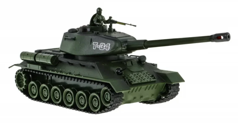 Daljinski Upravljana 2 Tenka T 34 Protiv Tigera Za Djecu 3+ Modeli Za Pucanje + Velika Tenkovska 7