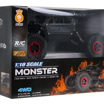 Daljinski Upravljana Monster Crawler Za Djecu 6+ Crni Model 1:18 2,4 Ghz Daljinski Upravljač, Crna 9