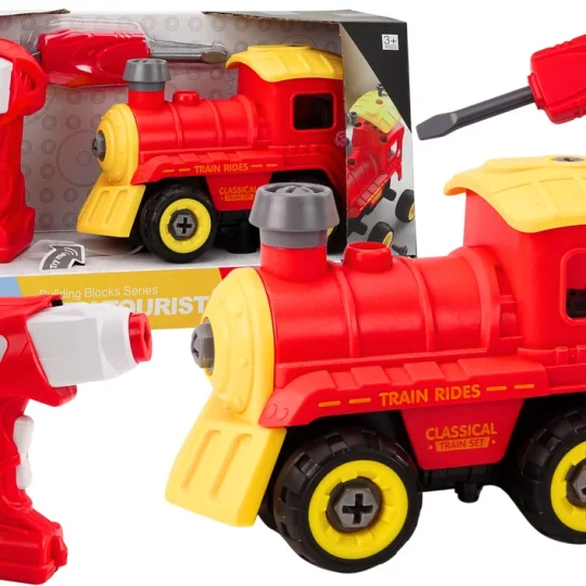 Daljinski Upravljana Rc Lokomotiva Za Okretanje, Crvena 1