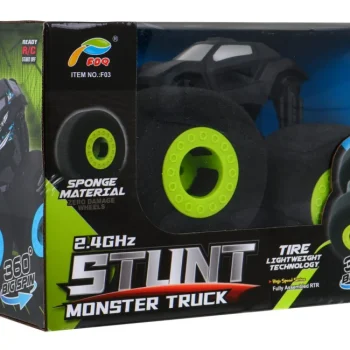 Daljinski Upravljani Monster Truck Za Djecu 3+ Terensko Vozilo + Veliki Spužvasti Kotači, Zelena 8