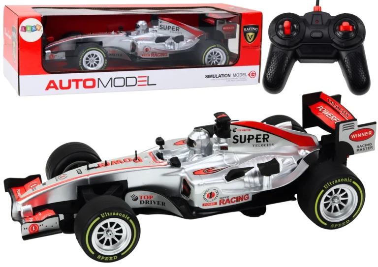 Daljinski Upravljani Rc Racer 1:12 Srebrna Svjetla Zvuci 1