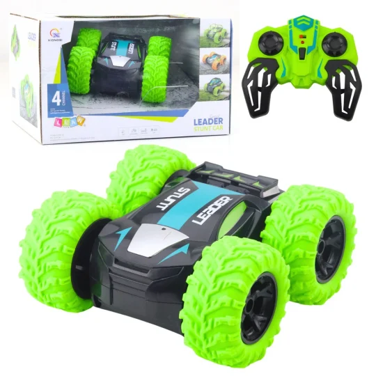 Daljinski Upravljani Rc Auto Za Akrobacije Okreće Se Za 360° Zeleno 1