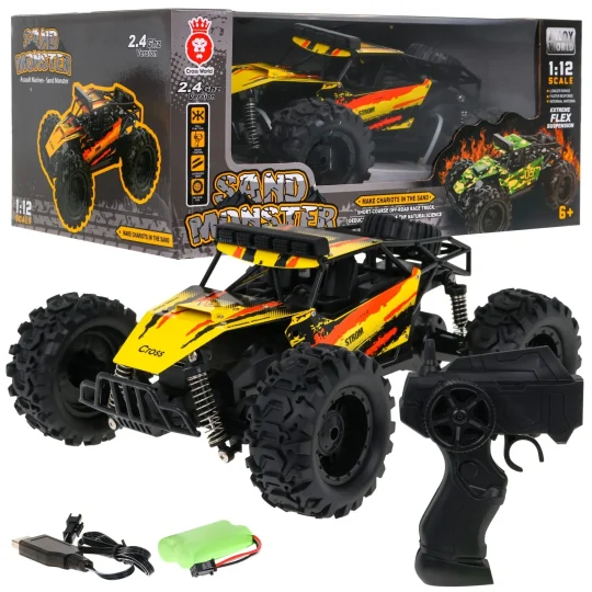 Daljinski Upravljani Sand Monster Crawler 1:12 Za Djecu 6+ Terenski Automobil S Daljinskim 1