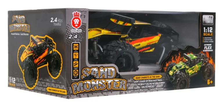 Daljinski Upravljani Sand Monster Crawler 1:12 Za Djecu 6+ Terenski Automobil S Daljinskim 8