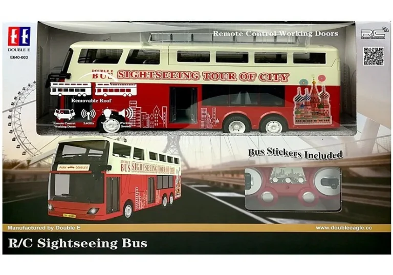 Daljinski Upravljani Dvokatni Autobus R/c 2.4g 1:18 12
