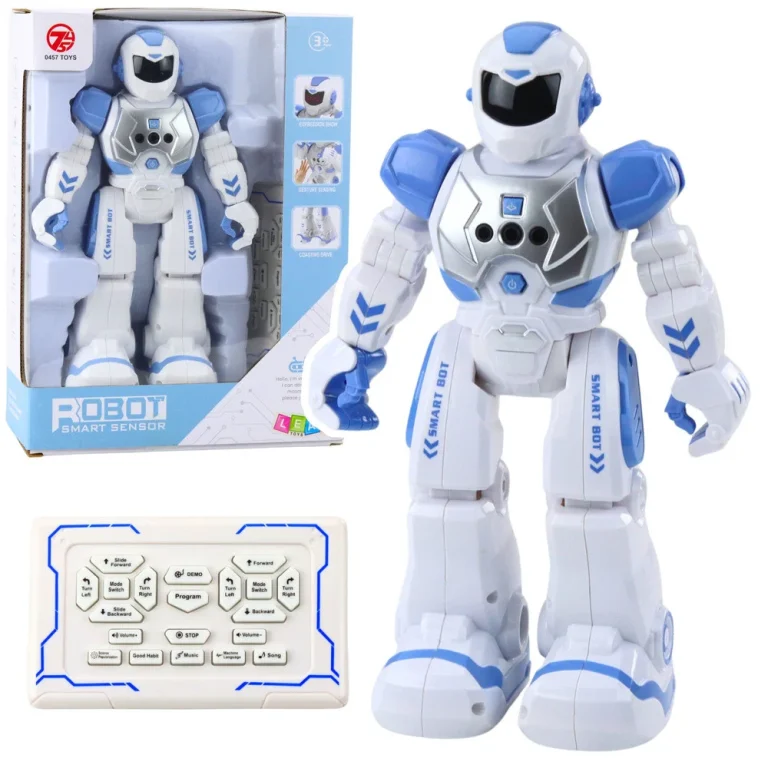 Daljinski Upravljani Edukativni Robot Rc Govoreća Plesna Svjetla Zvuče Plavo 1