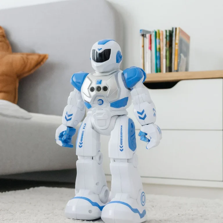Daljinski Upravljani Edukativni Robot Rc Govoreća Plesna Svjetla Zvuče Plavo 3