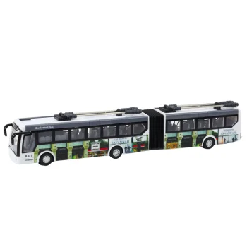 Daljinski Upravljani Gradski Trolejbus Rc Svjetla Za Javni Prijevoz, Crveno Plava 2