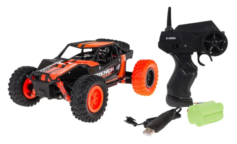 Daljinski Upravljani Pustinjski Kamion Gusjeničar Za Djecu 6+ Model 1:24 + Metalna Karoserija + 4x4 3