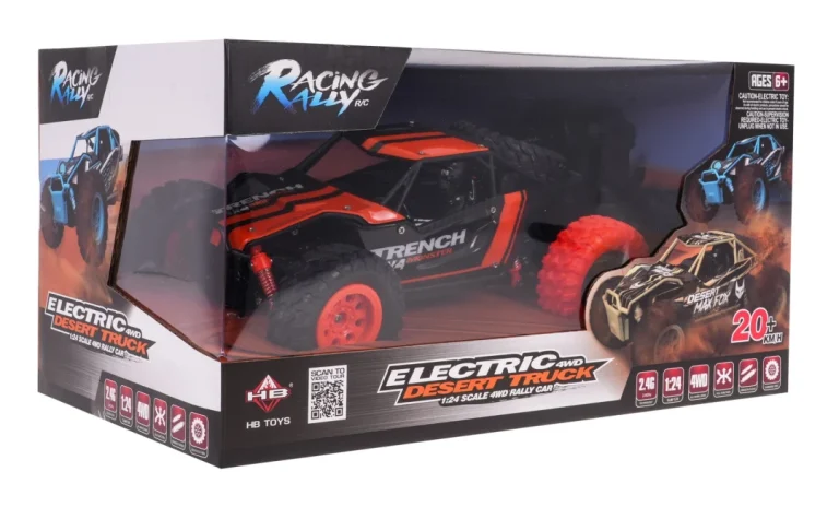 Daljinski Upravljani Pustinjski Kamion Gusjeničar Za Djecu 6+ Model 1:24 + Metalna Karoserija + 4x4 9