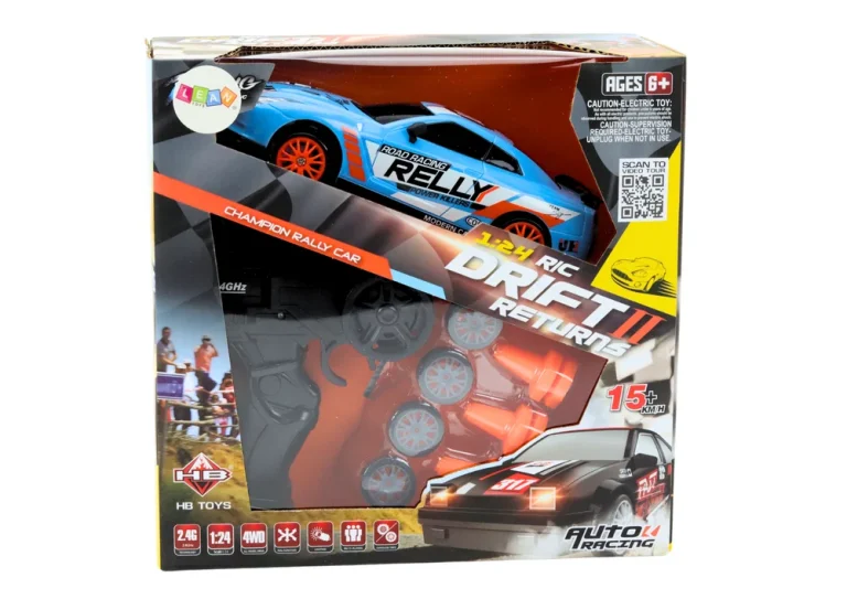 Daljinski Upravljani Sportski Automobil Na Daljinsko Upravljanje 1:24 S Plavim Izmjenjivim Kotačima 6