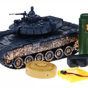 Daljinski Upravljani Tenk T 90 Za Djecu 3+ Model Za Pucanje Kamuflaža 1:28 + Velika Tenkovska Bitka 2