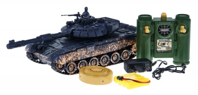 Daljinski Upravljani Tenk T 90 Za Djecu 3+ Model Za Pucanje Kamuflaža 1:28 + Velika Tenkovska Bitka 2