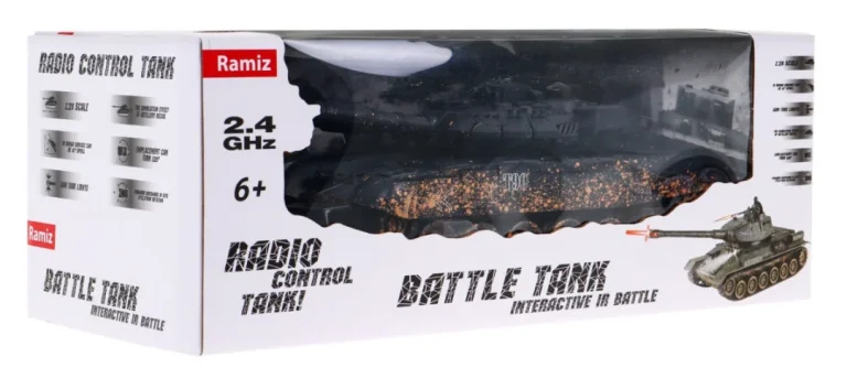 Daljinski Upravljani Tenk T 90 Za Djecu 3+ Model Za Pucanje Kamuflaža 1:28 + Velika Tenkovska Bitka 9