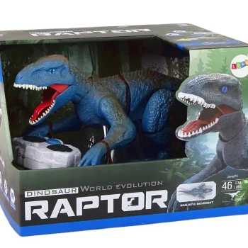 Daljinski Upravljani Velociraptor, Plavi, 46 Cm, Zvuk Urlanja 4