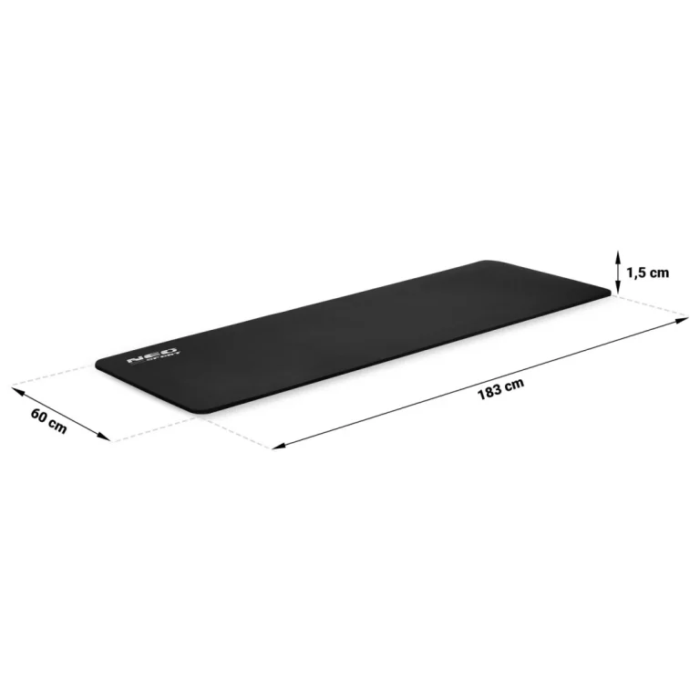 Debela Prostirka Za Vježbanje Neo Sport 183 × 60 Cm, Crna 10