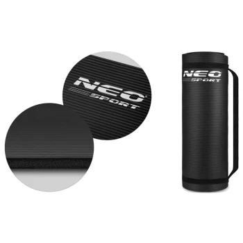 Debela Prostirka Za Vježbanje Neo Sport 183 × 60 Cm, Crna 8