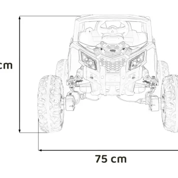 Defend Kuromi 4x4 Atv Buggy, Ljubičasti 2
