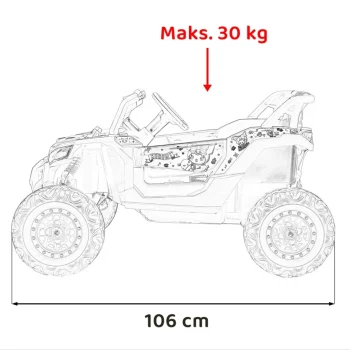 Defend Kuromi 4x4 Atv Buggy, Ljubičasti 3