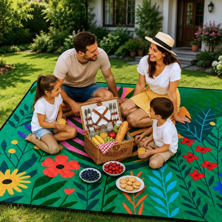 Deka Za Piknik, Prostirka Za Plažu, Putna Prostirka, Biljke, šarena, 100 X 150 Cm 5