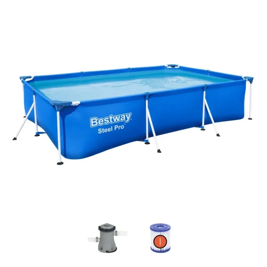 Deluxe Steel Pro 3u1 Bazen S Okvirom Bestway 300x201x66cm + Pumpa + Filter 1