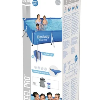 Deluxe Steel Pro 3u1 Bazen S Okvirom Bestway 300x201x66cm + Pumpa + Filter 9