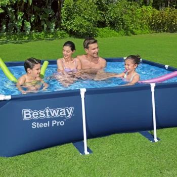 Deluxejr Bazen S Okvirom Od čelika Pro 259x170x61 Bestway Za Vrt 8