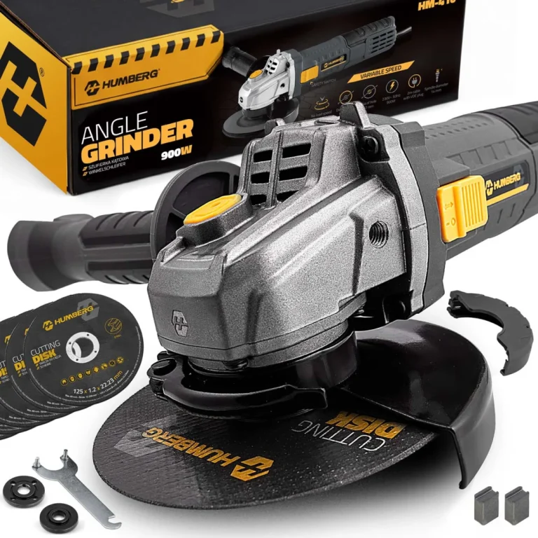 Diax Kutna Brusilica 900w, Kontrola Brzine, 10 Diskova, 125 Mm, Snažna Kutna Brusilica Humberg Hm 410 1