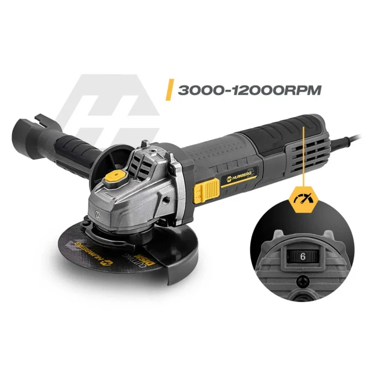 Diax Kutna Brusilica 900w, Kontrola Brzine, 10 Diskova, 125 Mm, Snažna Kutna Brusilica Humberg Hm 410 4