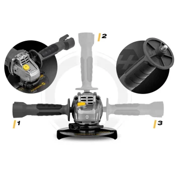 Diax Kutna Brusilica 900w, Kontrola Brzine, 10 Diskova, 125 Mm, Snažna Kutna Brusilica Humberg Hm 410 5