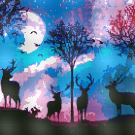 Dijamantni Mozaik Bajkovita šuma 40 × 50 Cm 1