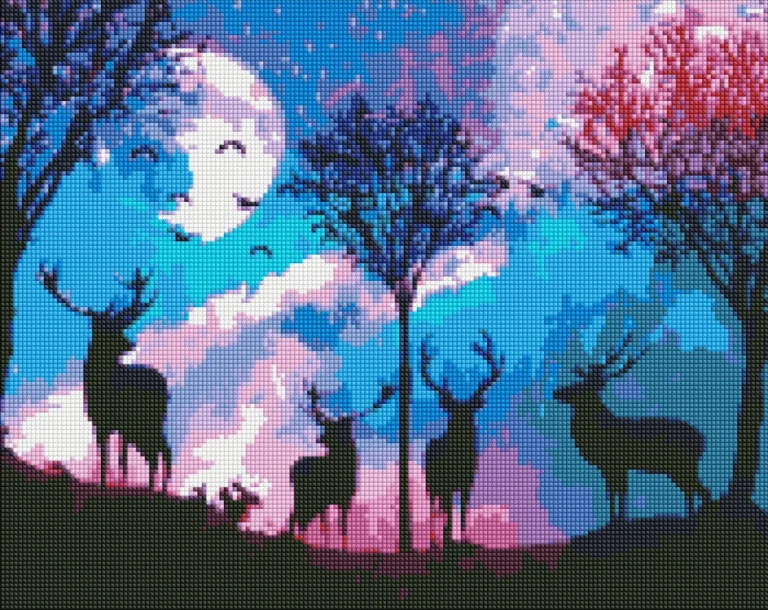 Dijamantni Mozaik Bajkovita šuma 40 × 50 Cm 1