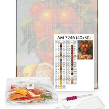 Dijamantni Mozaik Kroz Valove 40 × 50 Cm 2