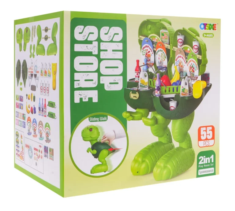 Dino Set 2 U 1 Trgovina I Tyranosaur 3+ 55 Dijelova 8