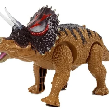 Dinosaur Triceratops Na Baterije žuti 2