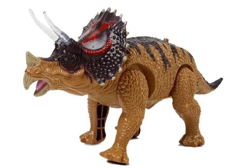 Dinosaur Triceratops Na Baterije žuti 2