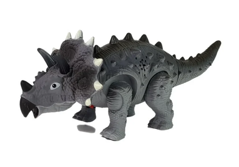 Dinosaur Na Baterije Triceratops Sivi 3
