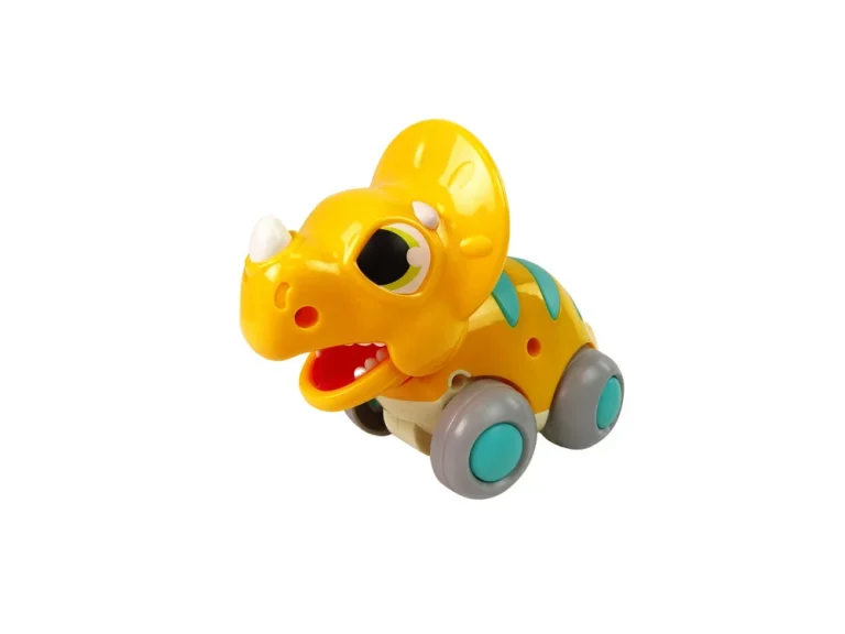 Dinosaur Na Kotačima žuti Triceratops 2